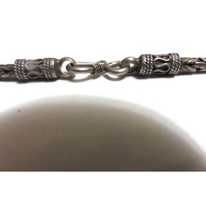 Vintage 925 Sterling Silver Byzantine Necklace GORGEOUS